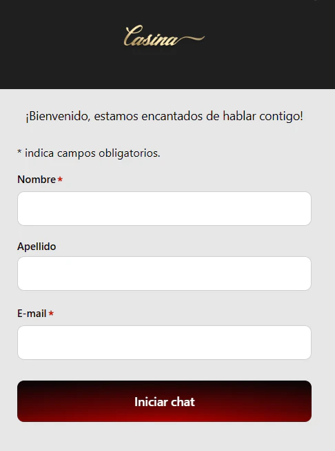 Canales de contacto y servicio de ayuda para clientes de Casina Casino