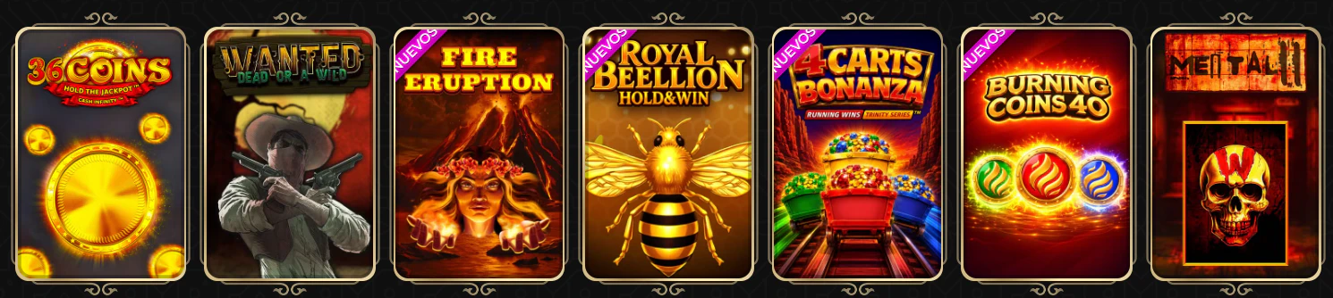 Catálogo de tragamonedas digitales y slots disponibles en Casina Casino